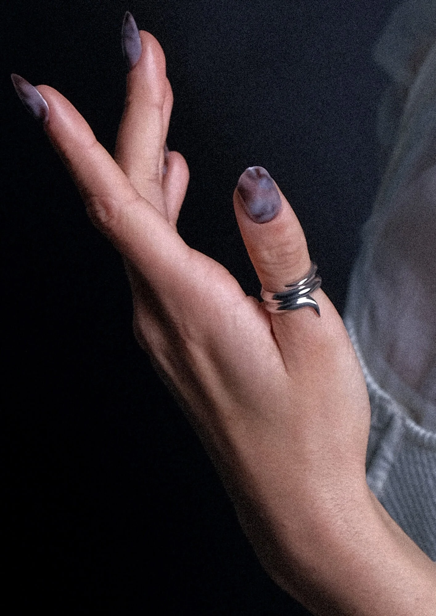 "bague de pouce en forme de serpent en argent"