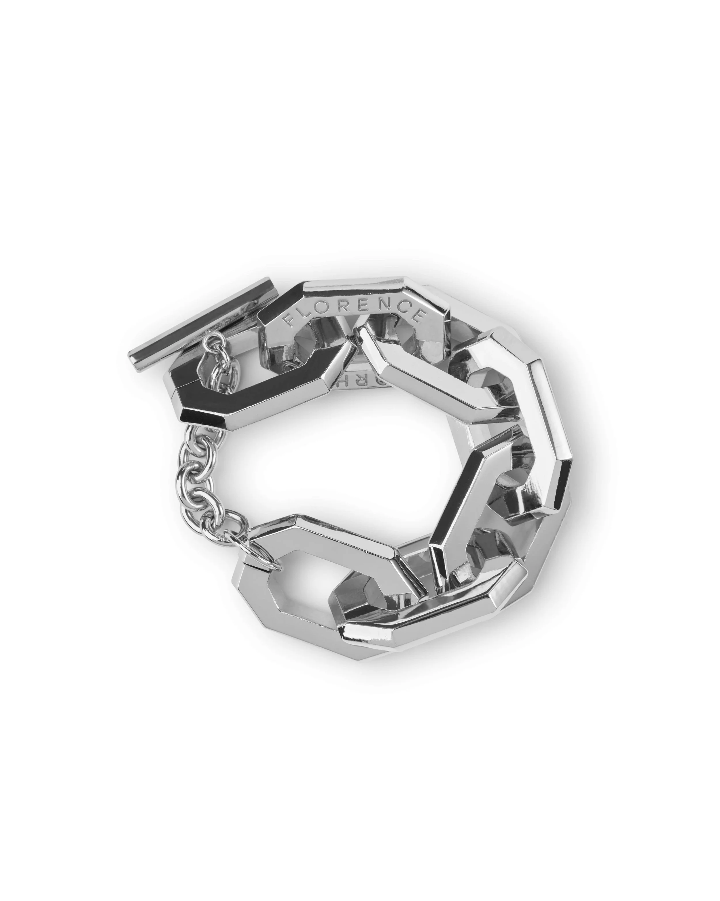 Bracelet chaîne argenté