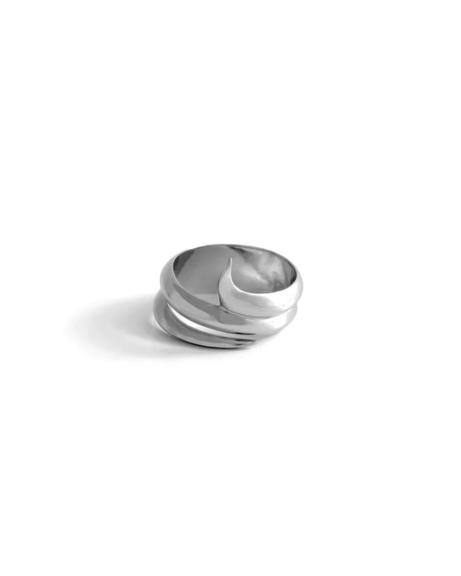 bague serpent argent