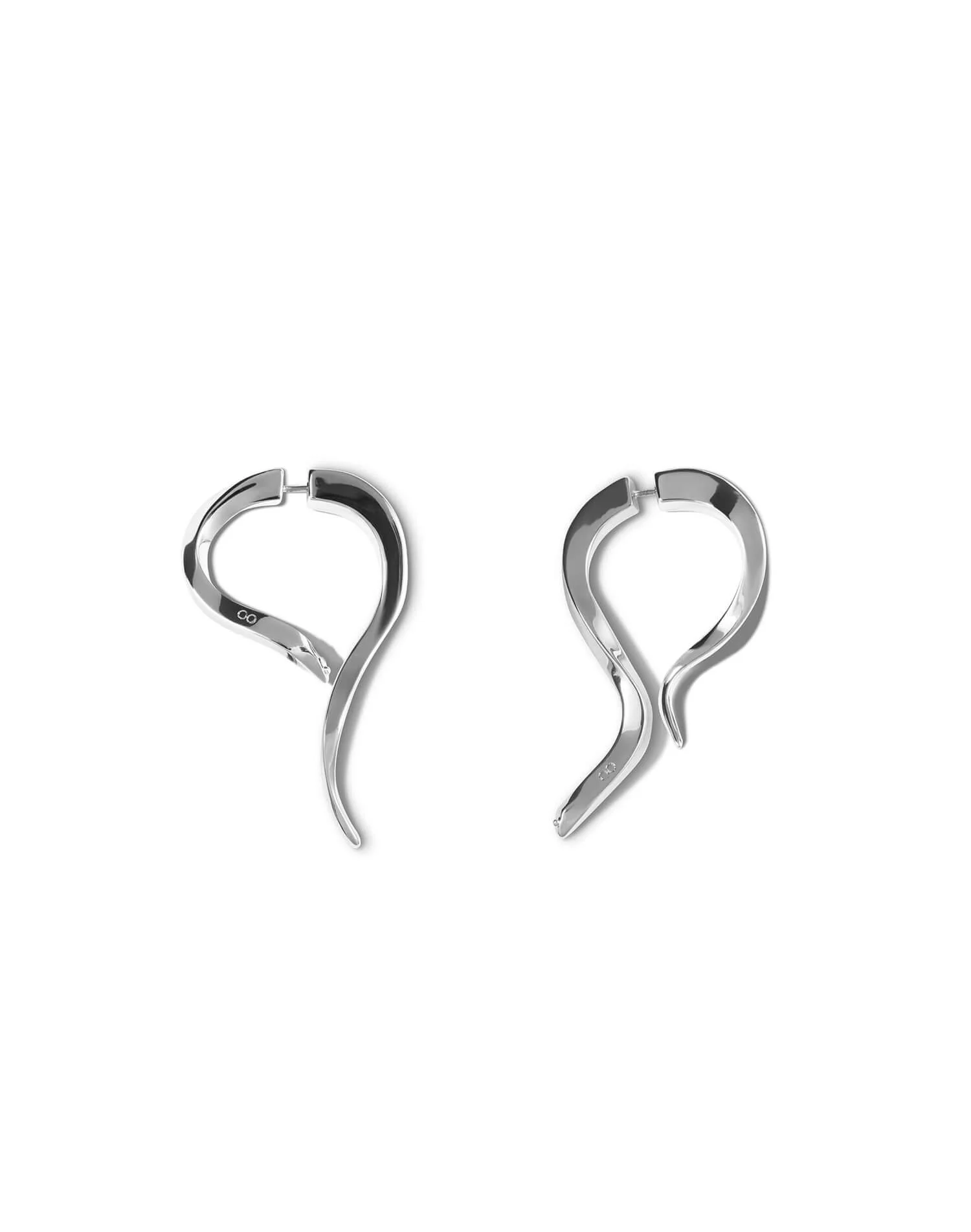 Les boucles Polly Jean argentées