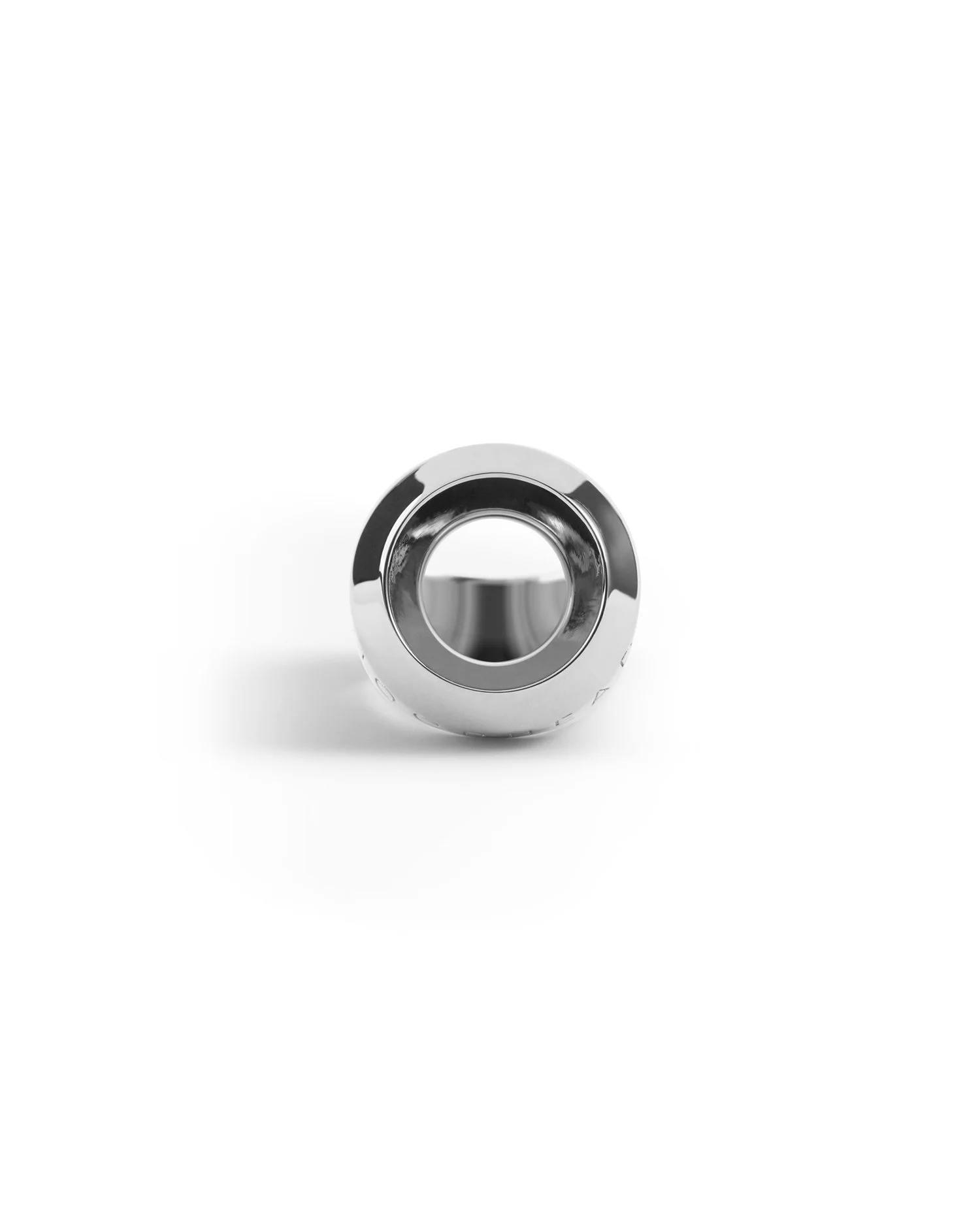 bague ajourée argentée