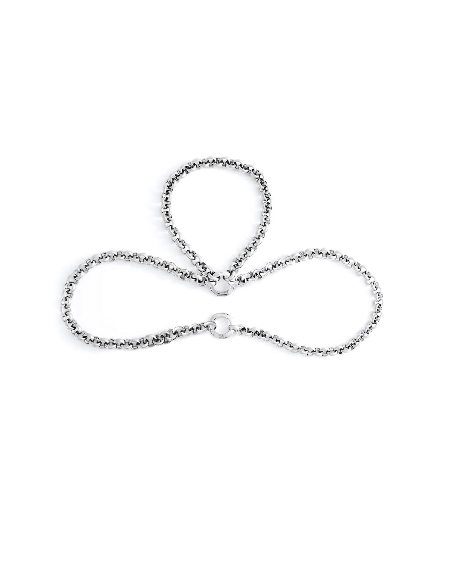 harnais de corps en chaîne argent