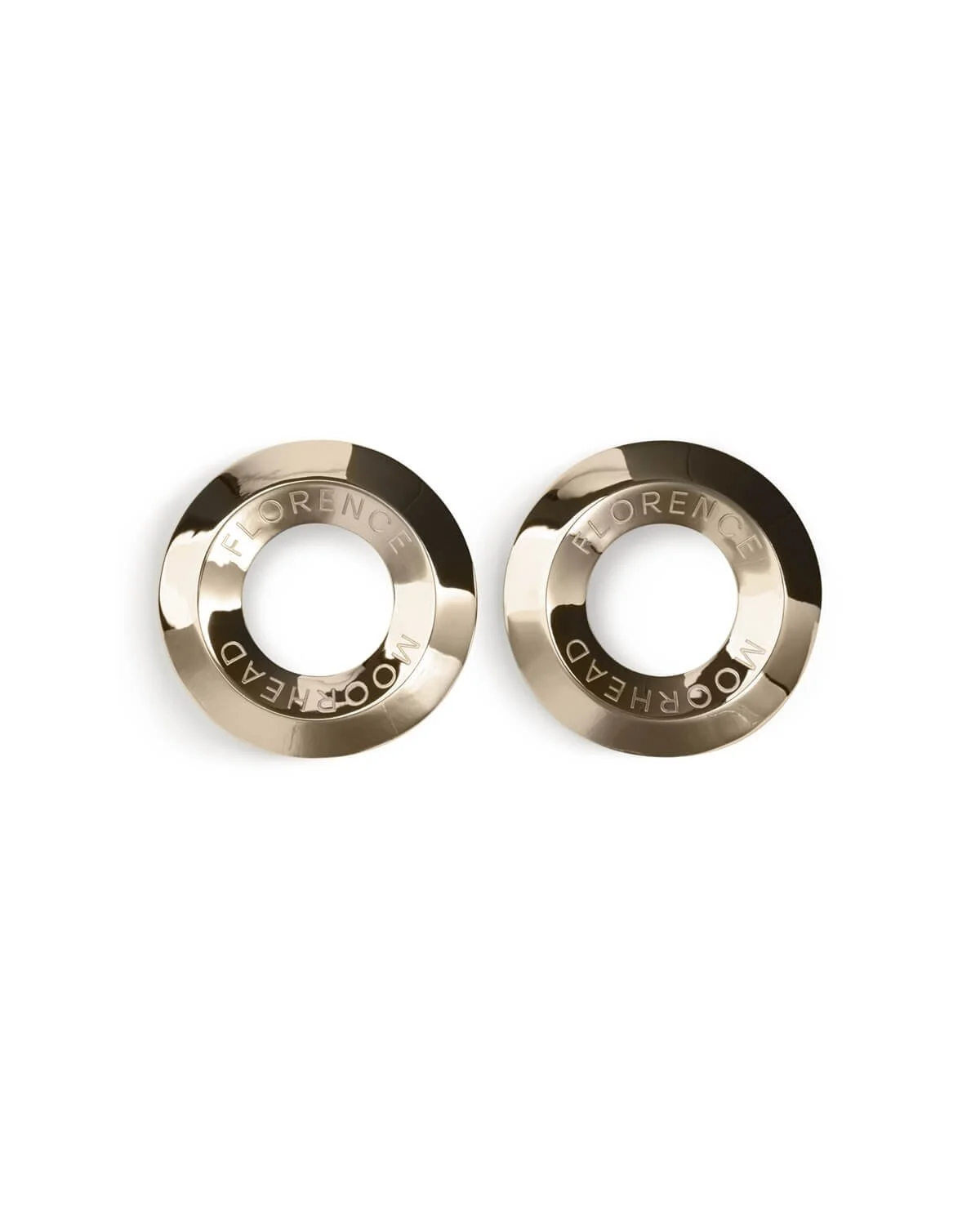 Boucles d’oreilles OO or pâle