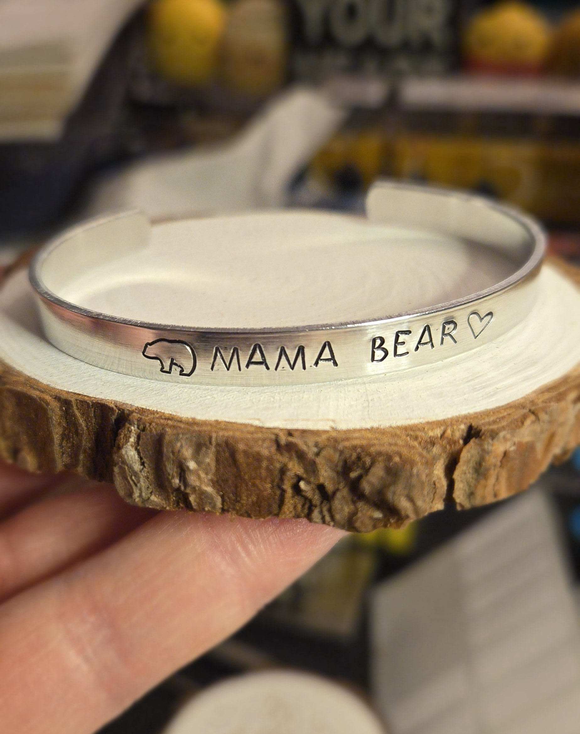 Mama Bear Cuff Bracelet