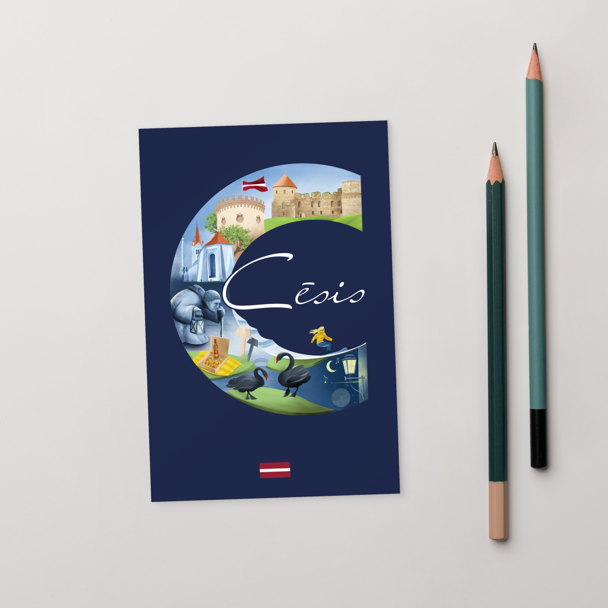 CĒSIS – pastkarte