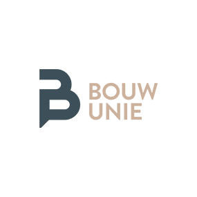 Logo van Bouwunie met een gestileerde letter B en de naam ernaast.