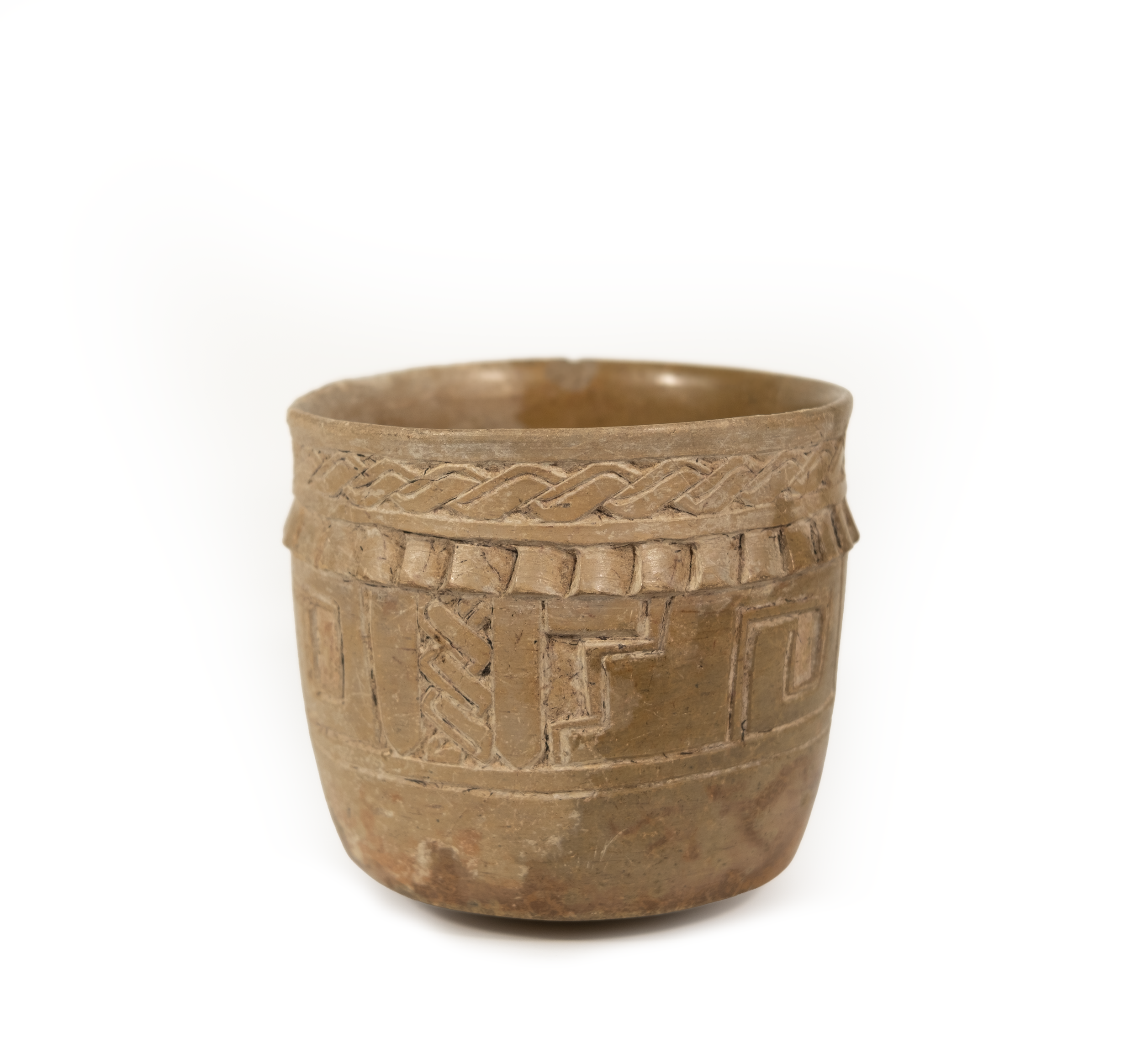 Carved Maya Vessel