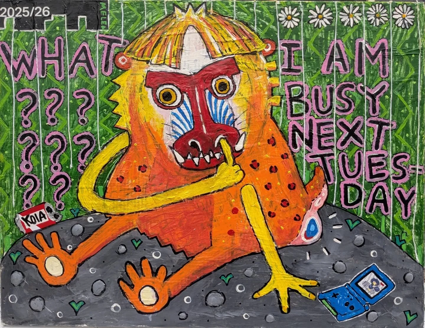 Ｃｅｅ　ｙｏｕ　ｗｈｅｎ　Ｉ　Ｃｅｅ　ｙｏｕ 🙈
----------------------------------------------------------------------------
--Tuesday's a difficult day to make work, This mandrill would rather stay in than go out!--
-------------------------------------------------------