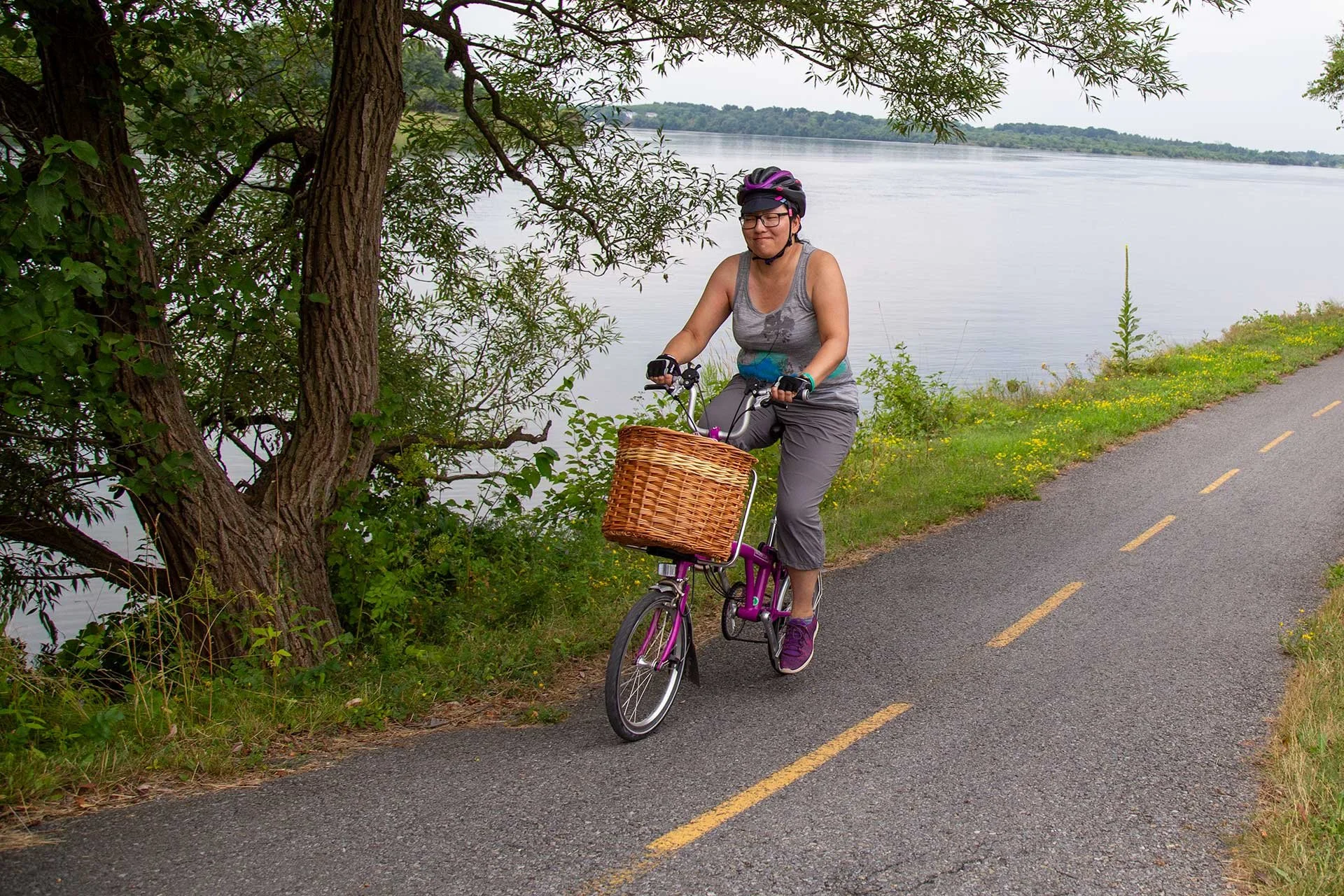 Rider on a Folding Bike during the GWTA.