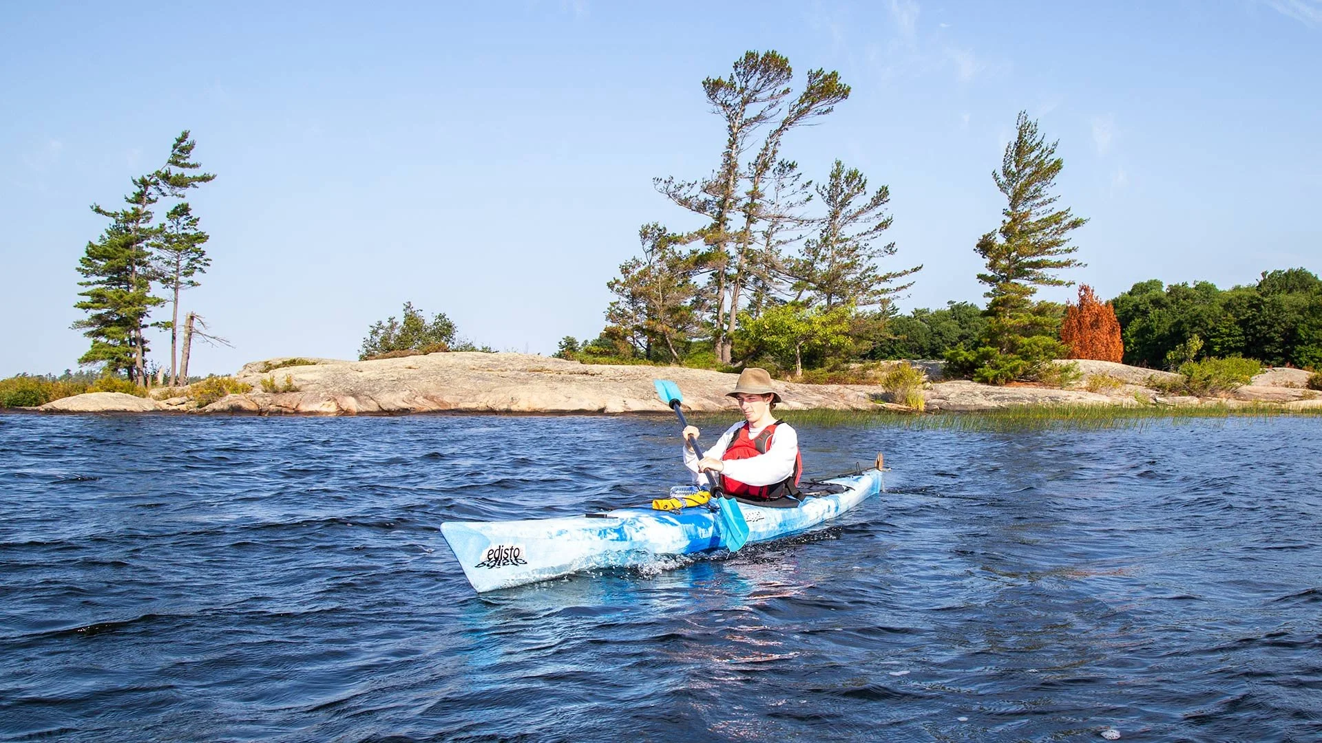 Kayaking on Georgian Bay.
