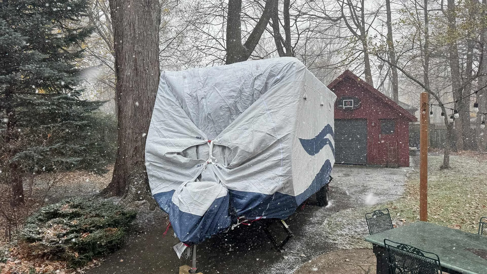 The No-Bo 19.4 all wraped up for the winter.