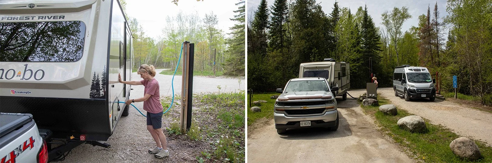 Wate fill and dump station at MacGregor Point Provincial Park