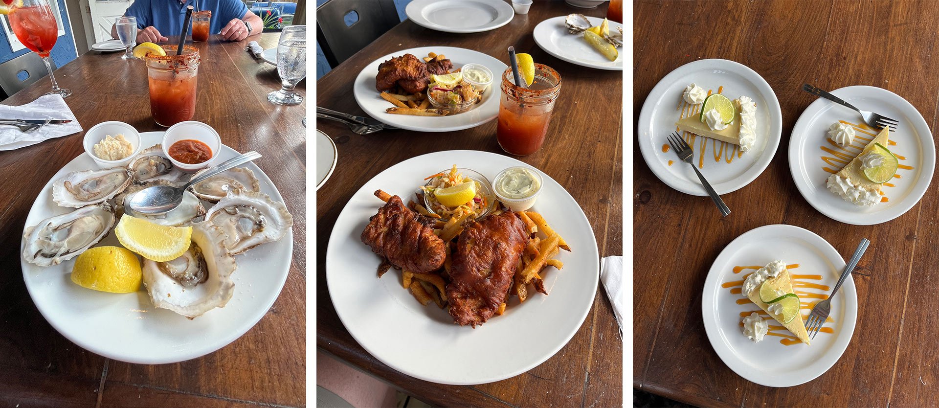 Delicious options at Gilly's Snug Harbour Restaurant