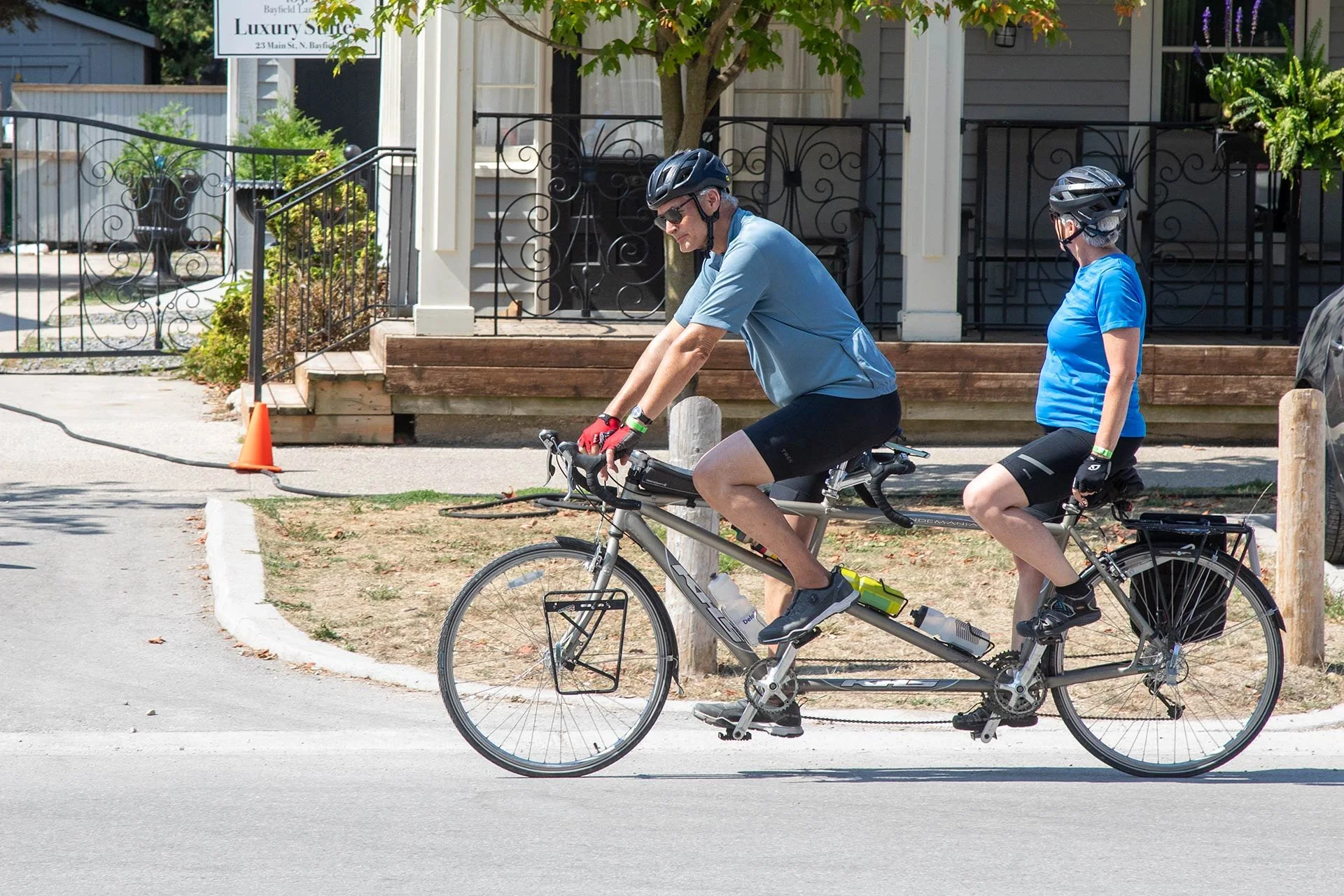 Riders on a Tandem Bike during the GWTA.