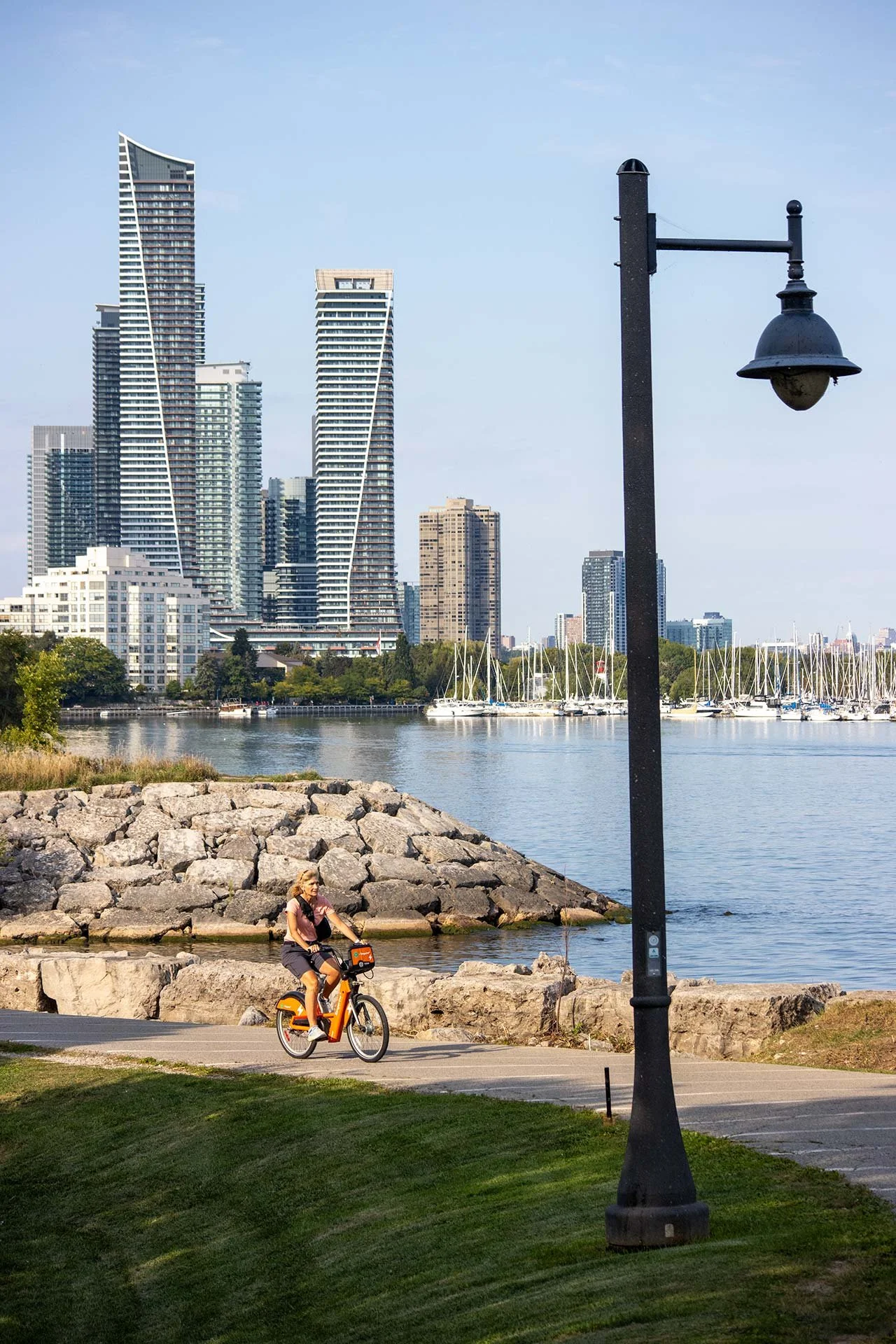 City views along the Martin Goodman Trail.