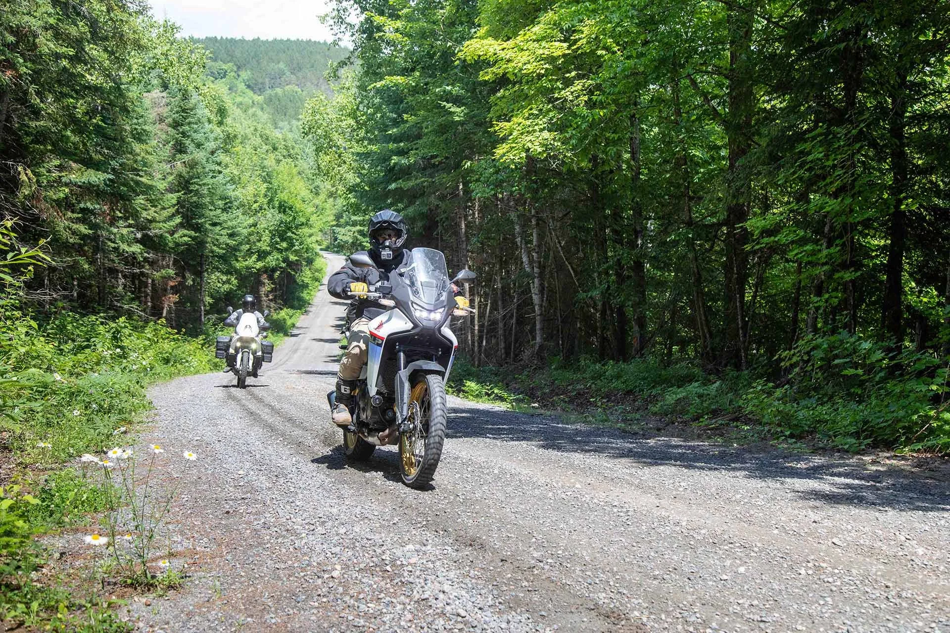 Riding the Bush Chicken adventure loop in Ontario.
