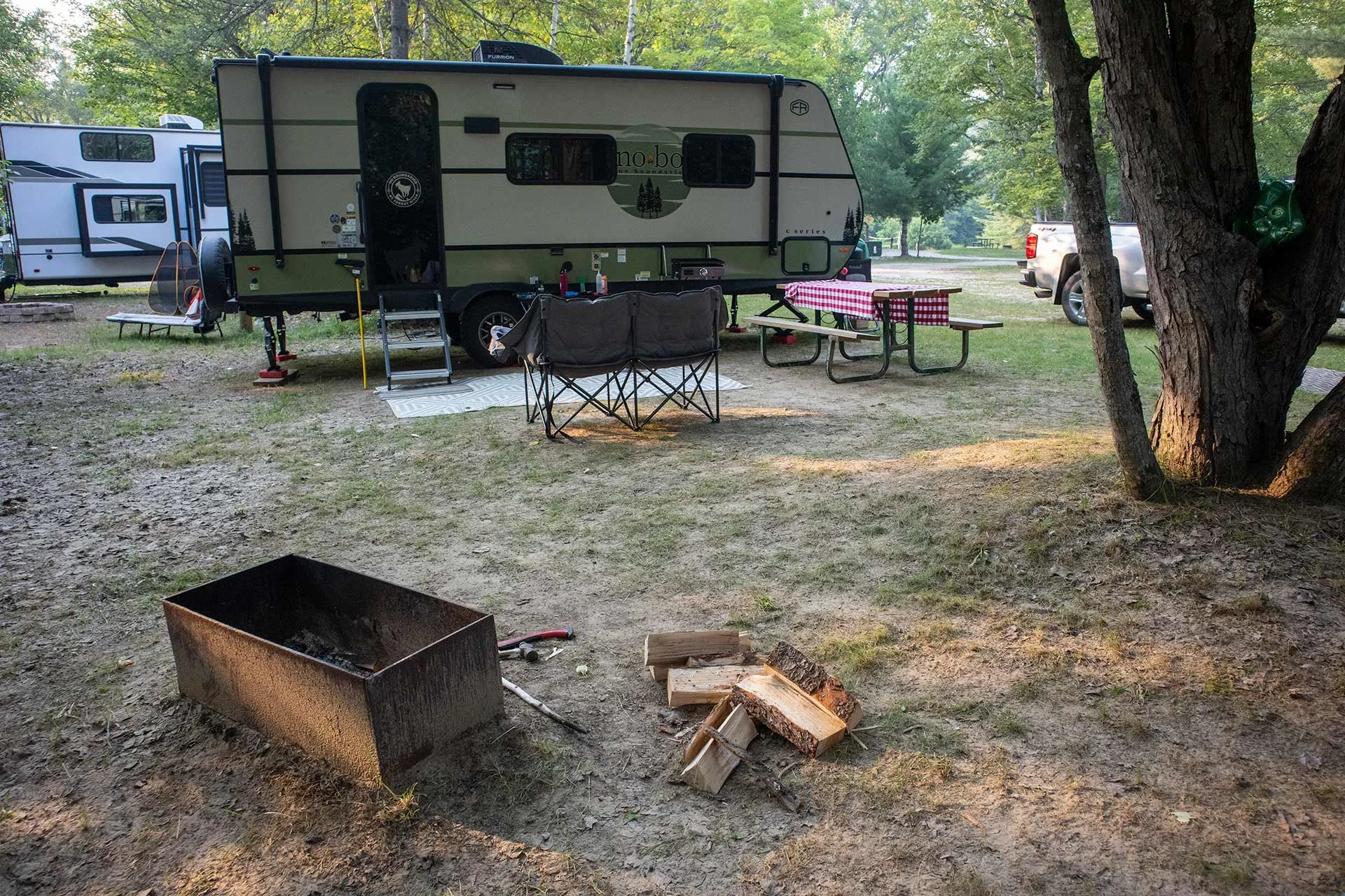Our campsite at Huntsville Lagoons RV resort