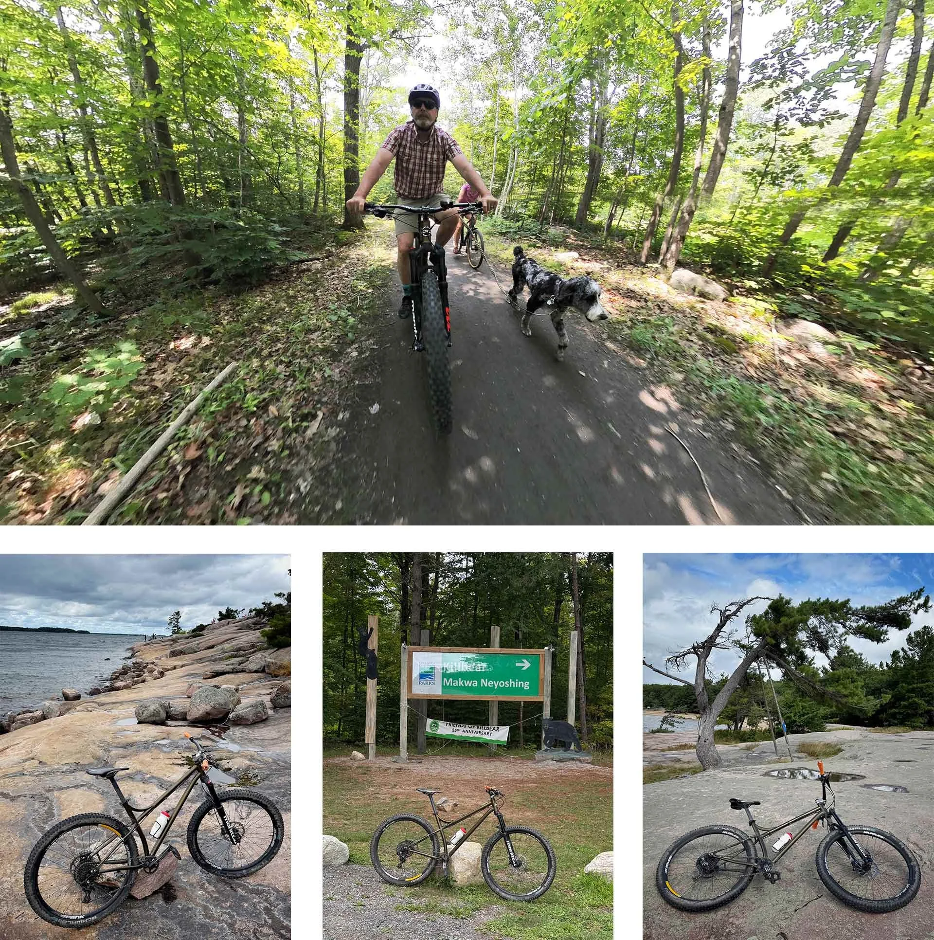 Cycling at Killbear Provincial Park