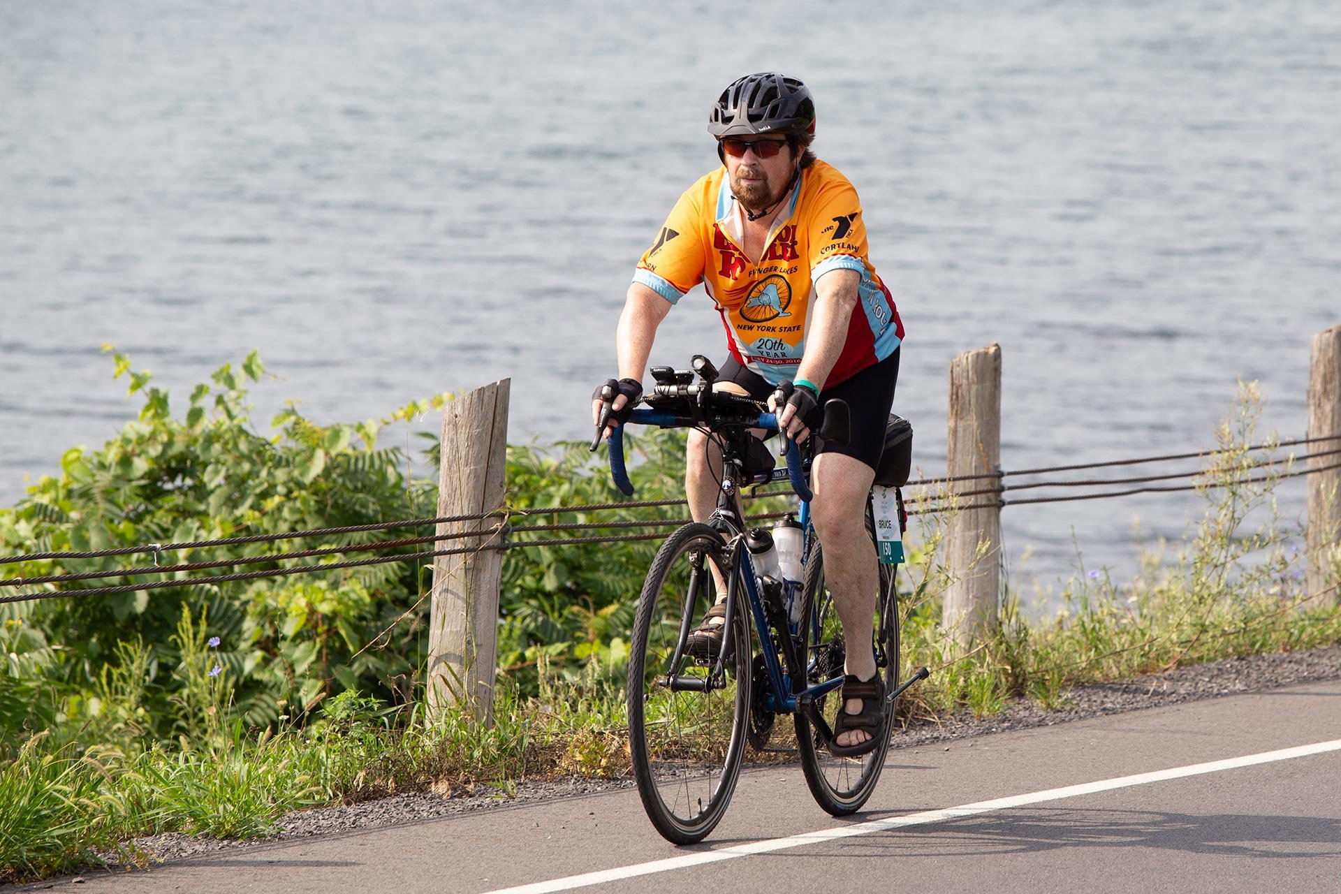 Rider on a Touring Bike during the GWTA.