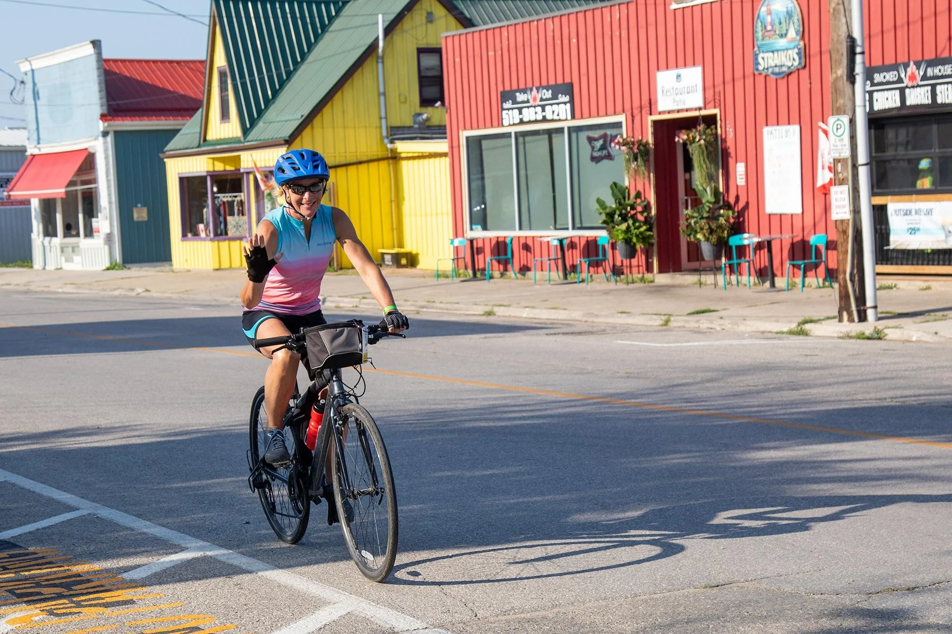 Rider on a Hybrid Bike during the GWTA.