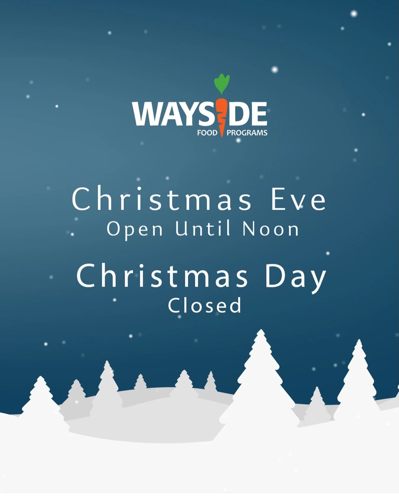 Happy holidays from everyone at Wayside!