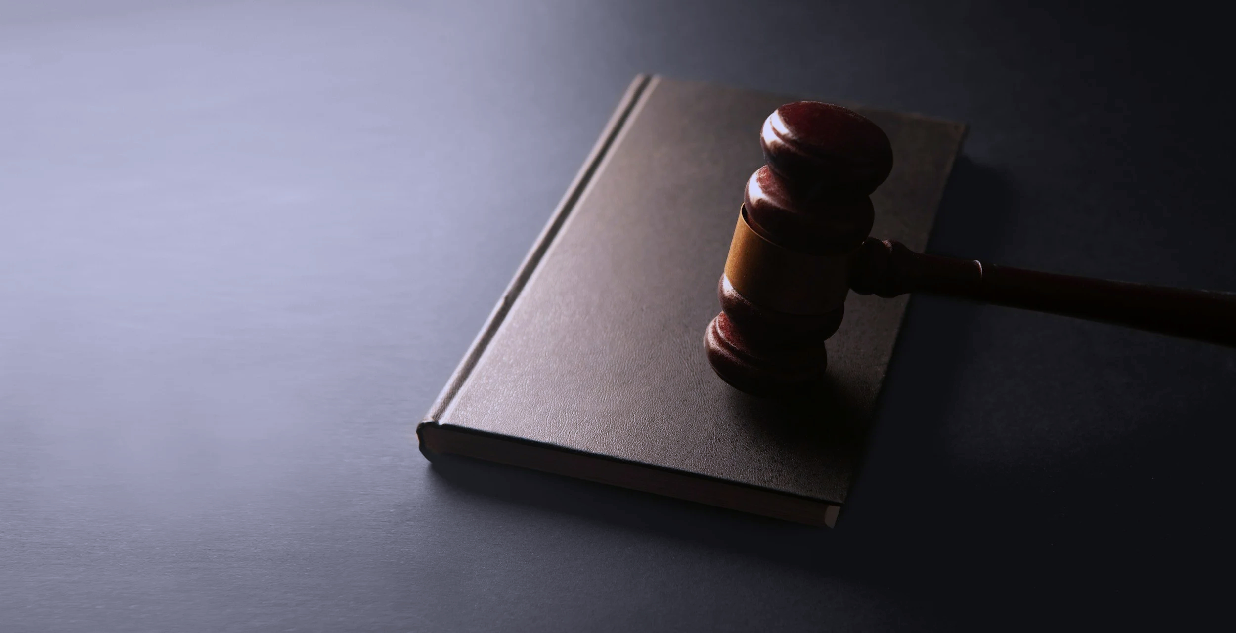 Picture of gavel and book.