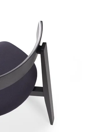Nora Chair - Lacquered Oak, Upholstered