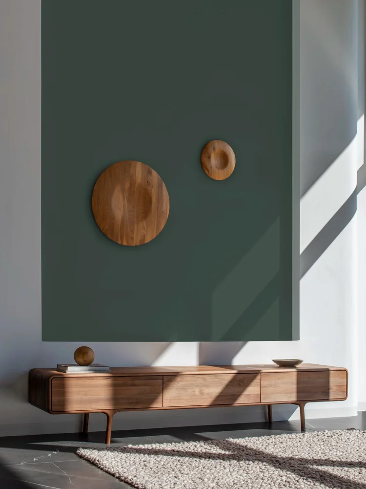 Fawn Lowboard - Three Drawers, Walnut