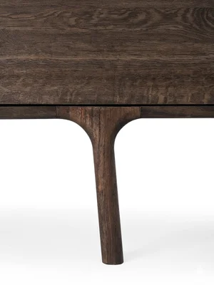 Fawn Lowboard - Two Drawers, Smoked Oak