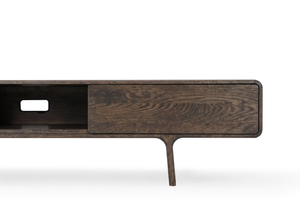 Fawn Lowboard - Two Drawers, Smoked Oak