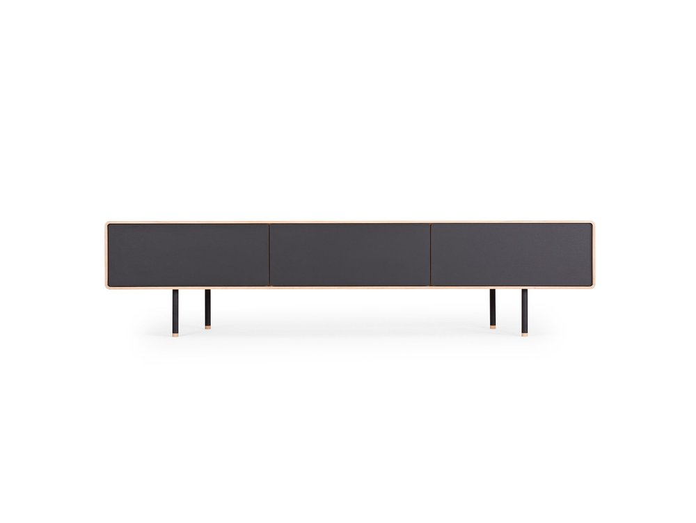 Fina Lowboard - Three Drawers, Black