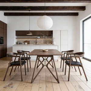 Muna Chair - Smoked Oak, Upholstered