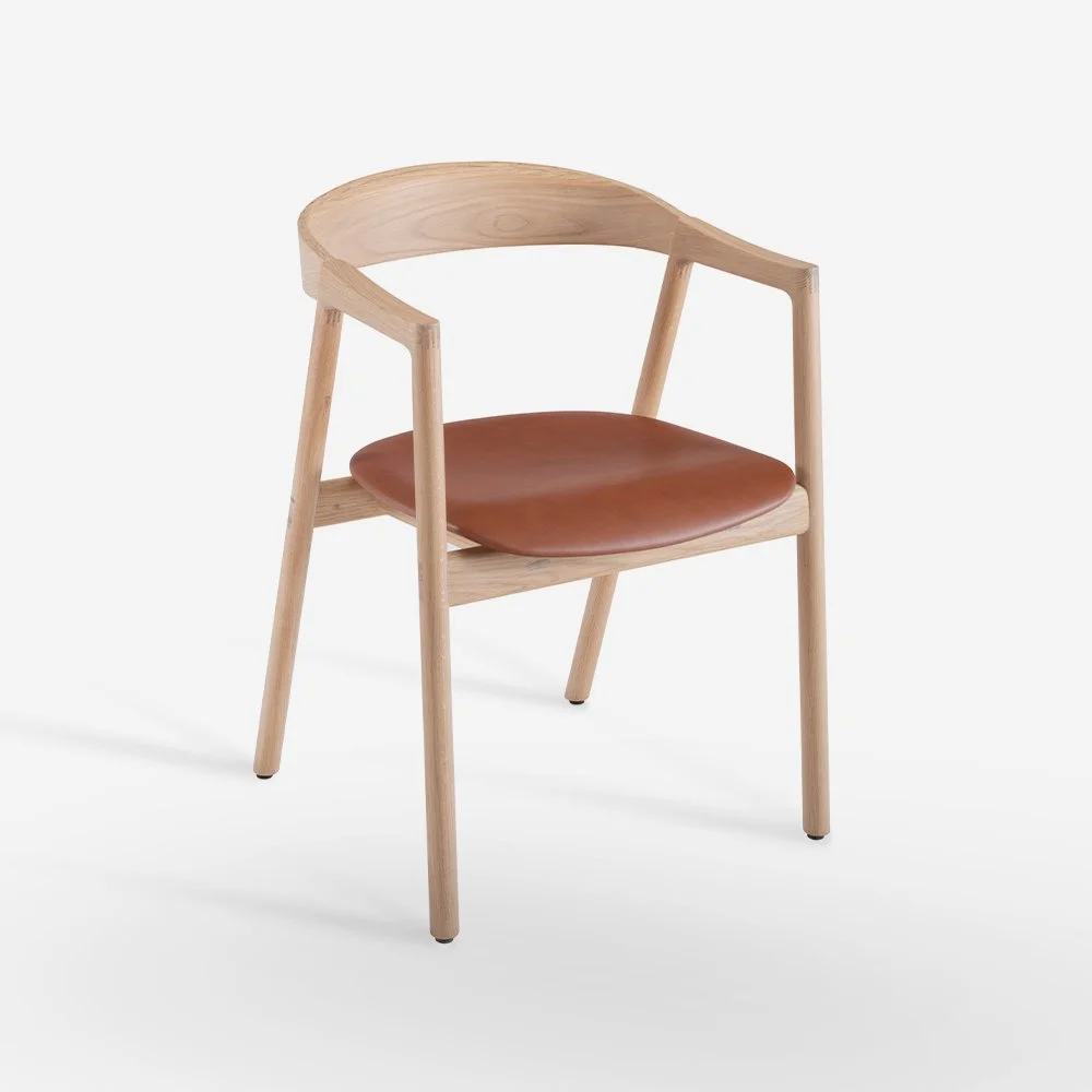 Muna Chair - Oak, Upholstered