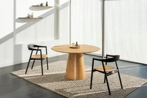 Mushroom Round Table - Oak