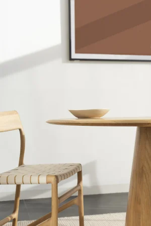 Mushroom Round Table - Oak