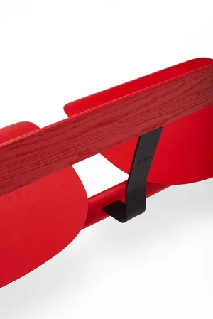 Ava Bench - Oak, Red