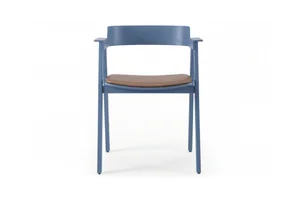 Flip Chair - Oak, Blue