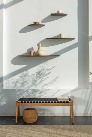 Mu Floating Shelf - Smoked Oak