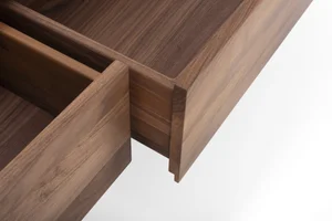Fawn Lowboard - Three Drawers, Walnut