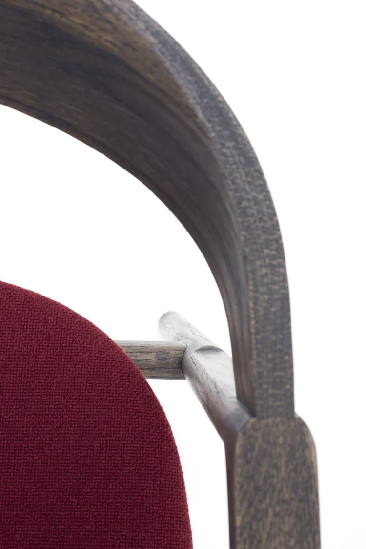 Muna Chair - Smoked Oak, Upholstered