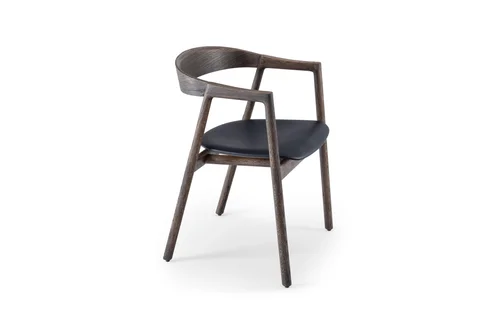 Muna Chair - Smoked Oak, Upholstered