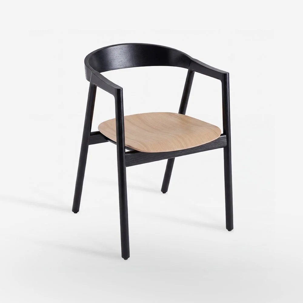 Muna Chair - Lacquered Oak, Veneer Seat