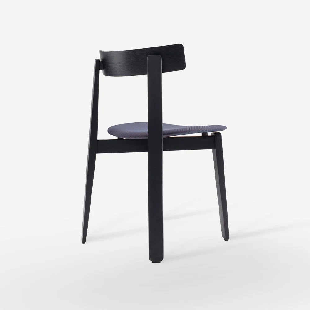 Nora Chair - Lacquered Oak, Upholstered