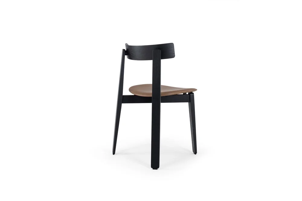 Nora Chair - Lacquered Oak, Upholstered