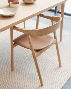 Muna Chair - Oak, Upholstered