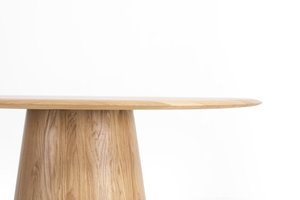 Mushroom Round Table - Oak