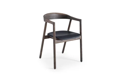 Muna Chair - Smoked Oak, Upholstered