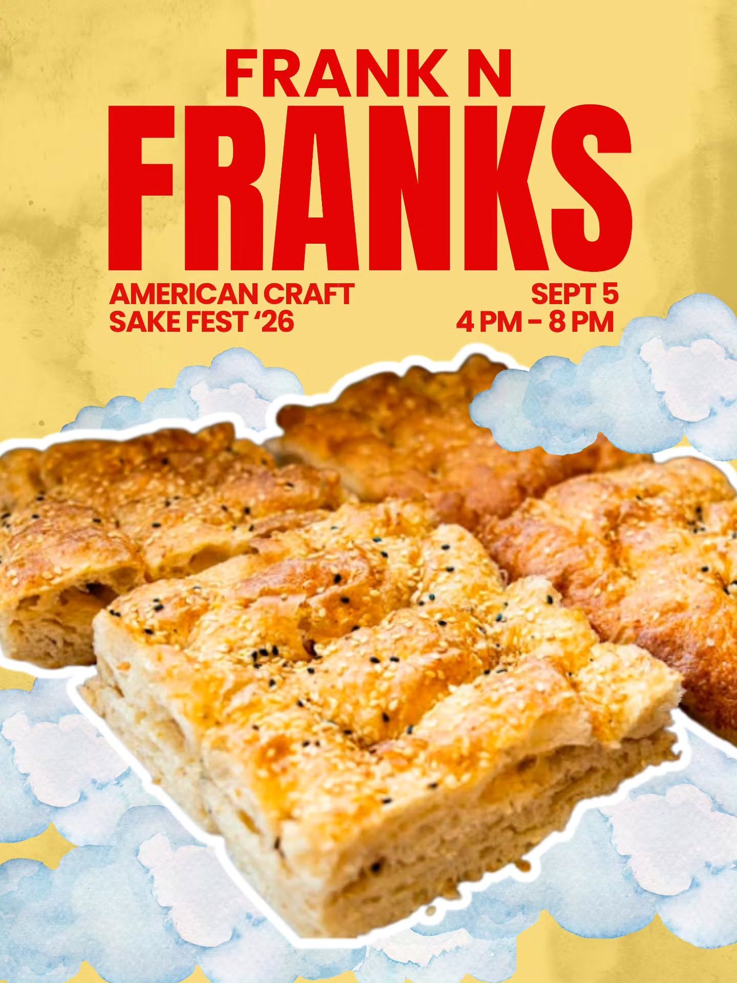 Something fresh is coming to Craft Sake Fest 🍅✨

We&rsquo;re excited to welcome @franknfranks, bringing the bread that made them famous: their fresh-baked focaccia.🤤

At the fest, attendees will get a bite of their signature focaccia topped simply 