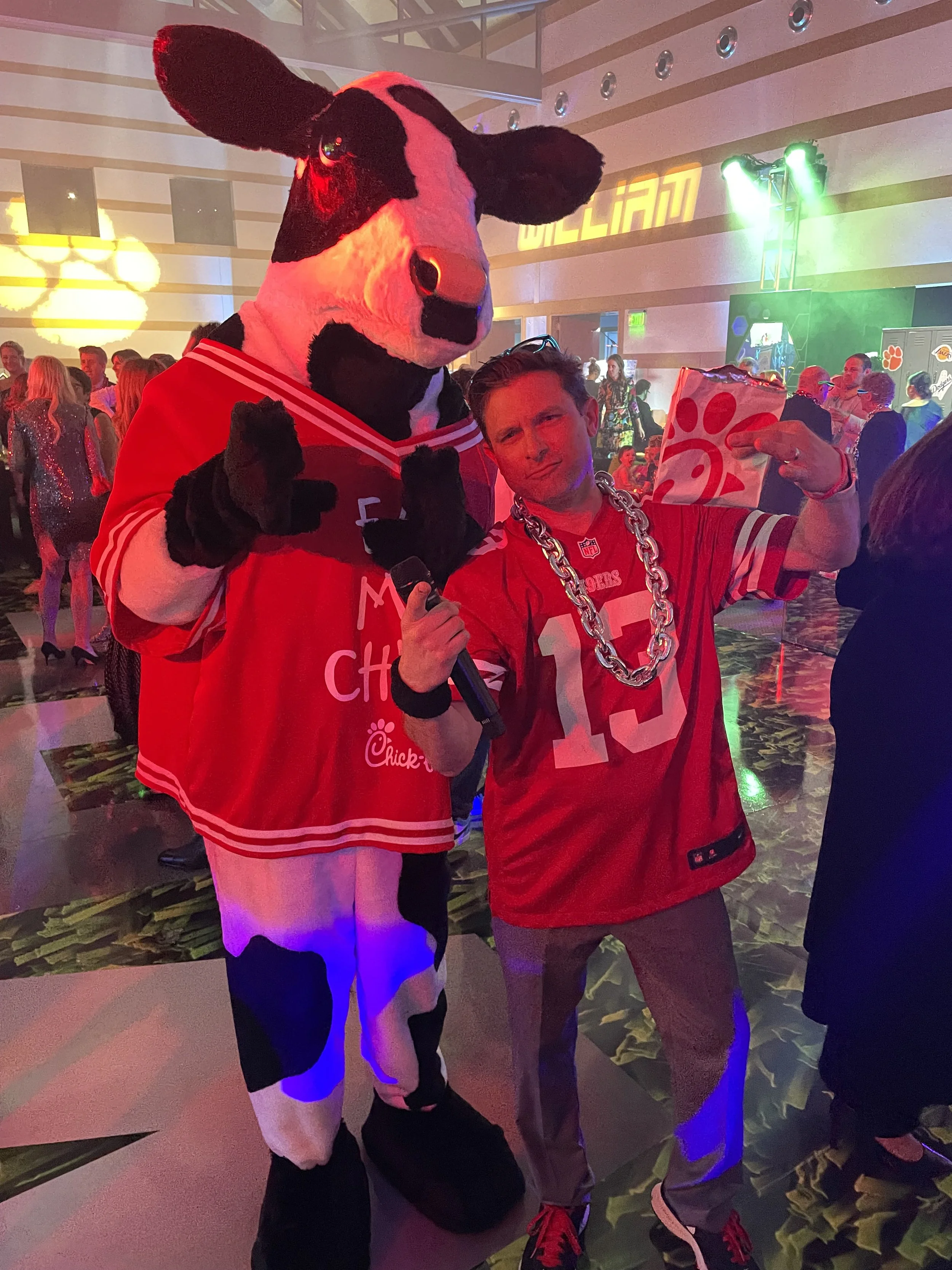 Even have the Chick Fil A Cow visit...