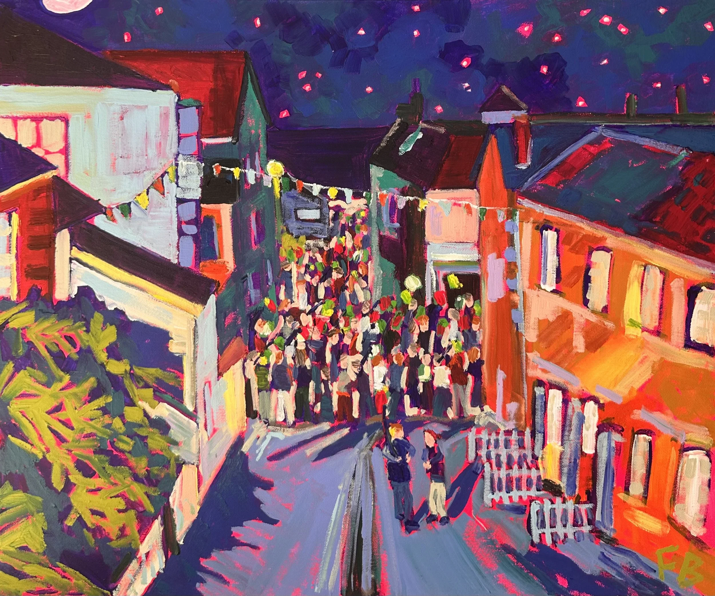 Lantern Parade from the Town Steps